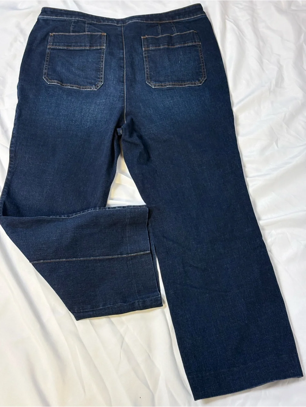Talbots Dark Blue High-Rise Flare Jeans